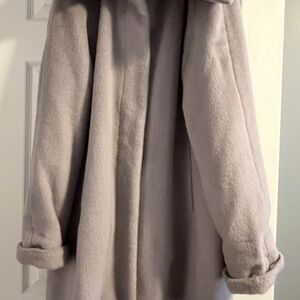 Hilary Radley lavender Teddy Jacket trench coat